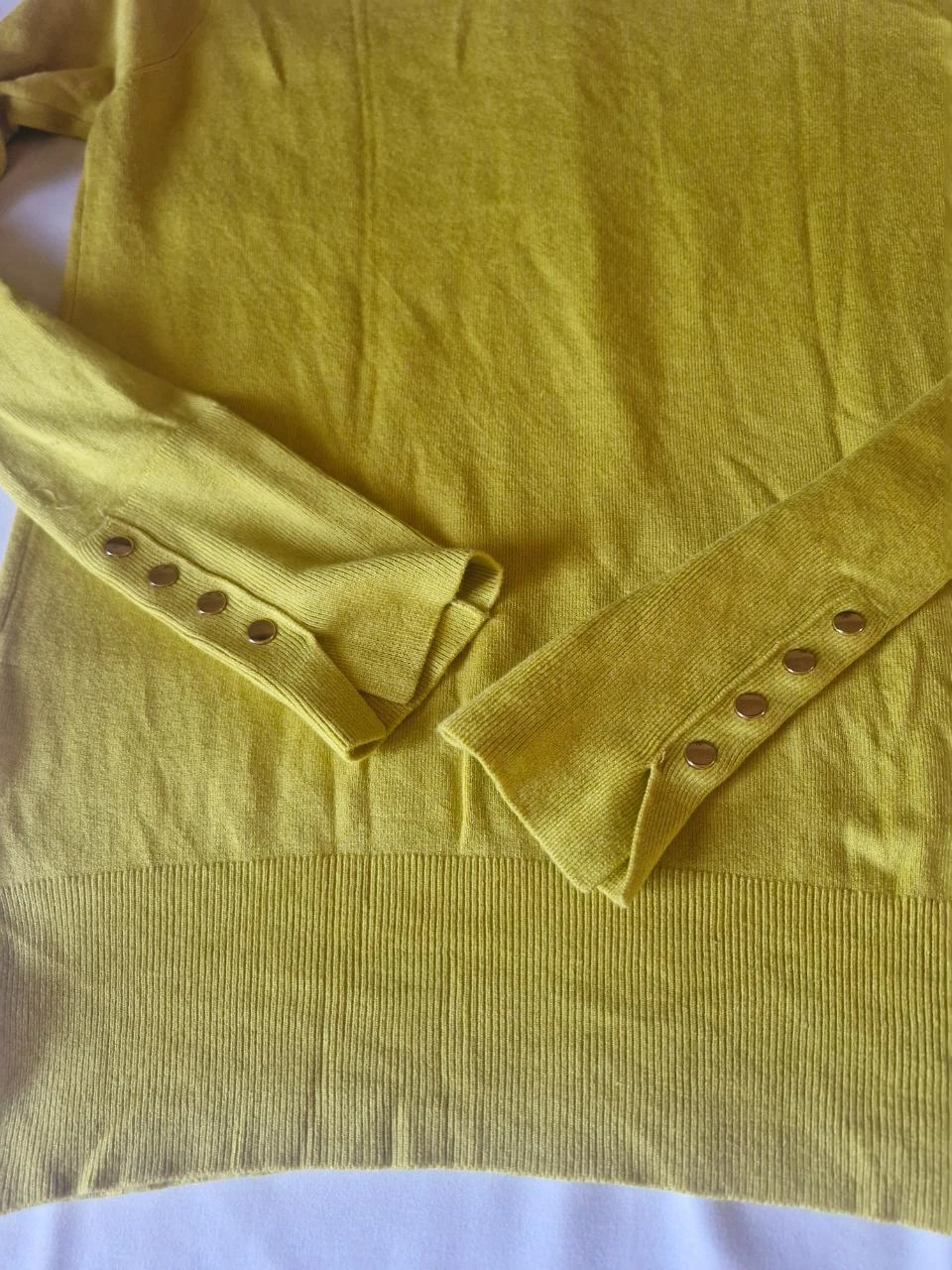 Fine long-sleeve sweater for women - Yellow - Size S – photo 15